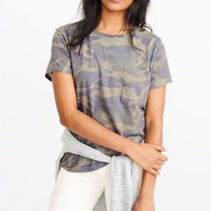 A&F camo crew neck t-shirt